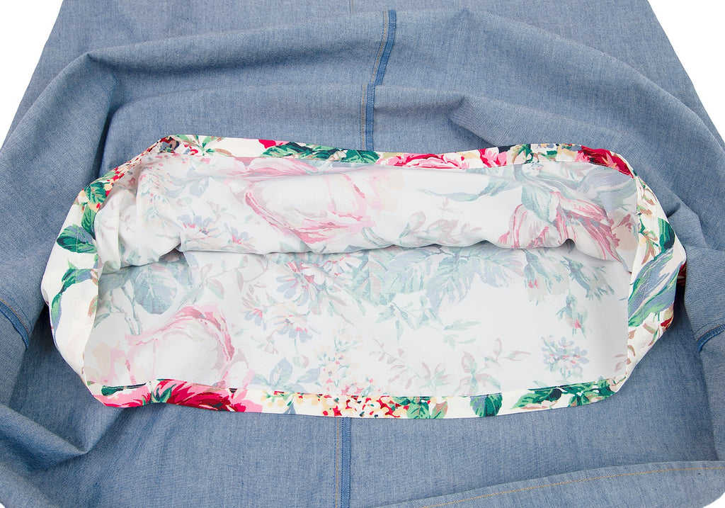 Comme des Garcons Japan. JUNYA WATANABE Blue Denim Layered Dress