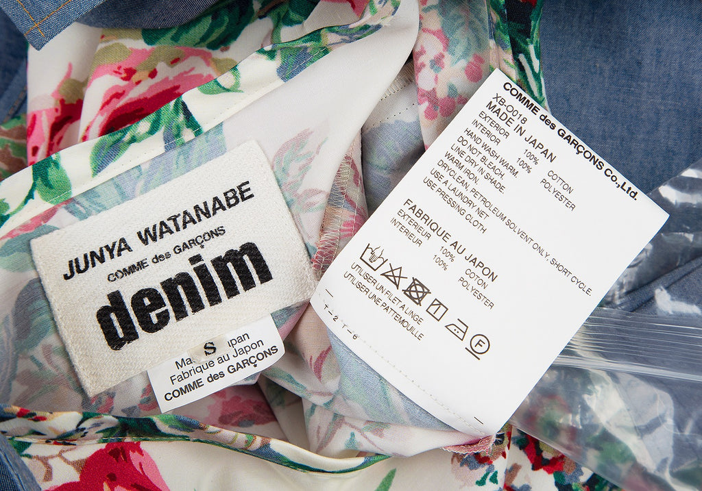 Comme des Garcons Japan. JUNYA WATANABE Blue Denim Layered Dress