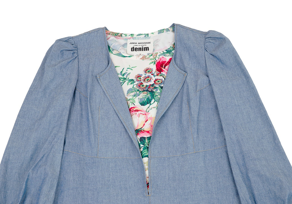 Comme des Garcons Japan. JUNYA WATANABE Blue Denim Layered Dress