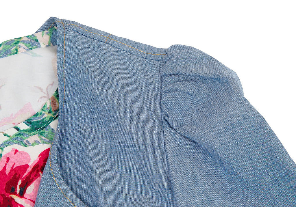 Comme des Garcons Japan. JUNYA WATANABE Blue Denim Layered Dress