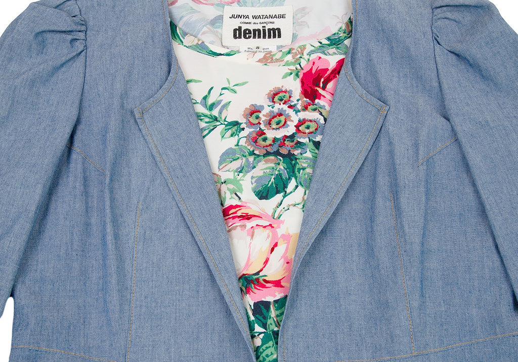 Comme des Garcons Japan. JUNYA WATANABE Blue Denim Layered Dress