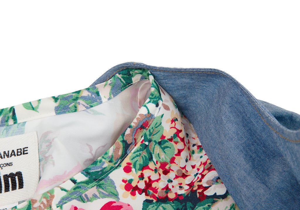 Comme des Garcons Japan. JUNYA WATANABE Blue Denim Layered Dress