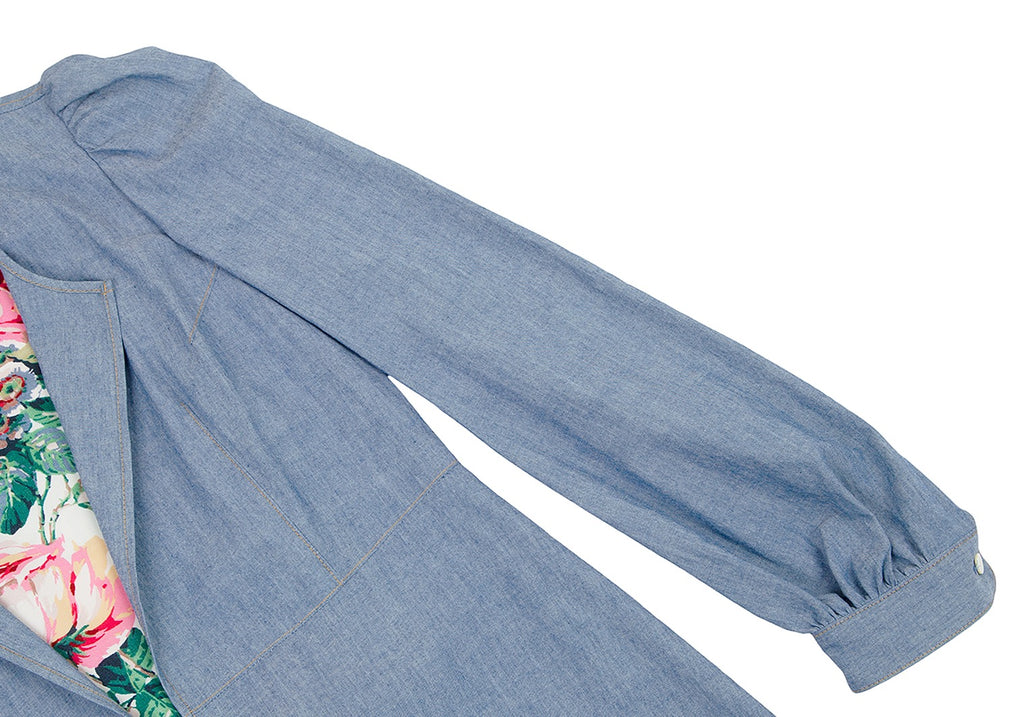 Comme des Garcons Japan. JUNYA WATANABE Blue Denim Layered Dress