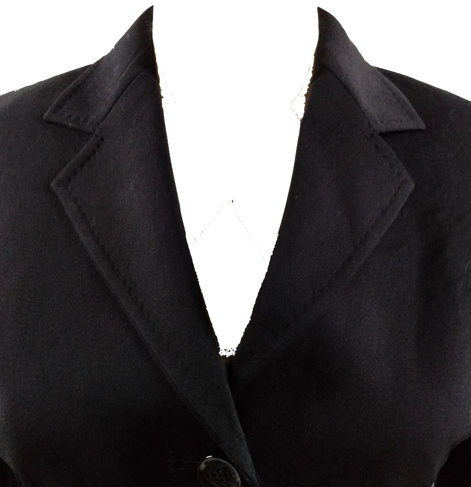 DOLCE & GABBANA ITALY. Black Wool, Nylon, Polyurethane Velour Jacket