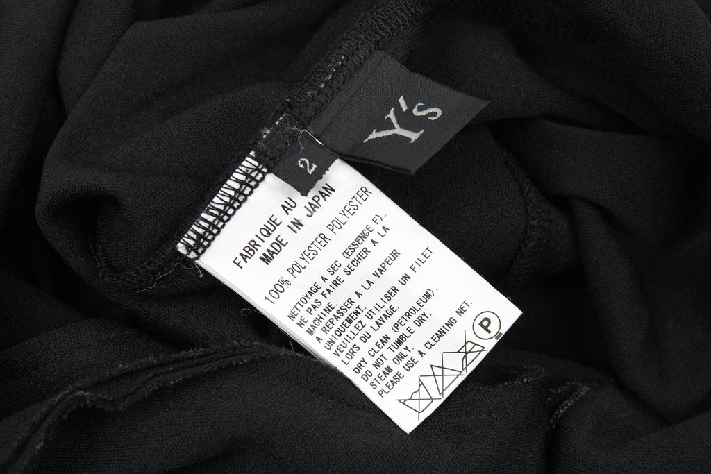 Yohji Yamamoto Japan. Y's Cutting Design Black PolyTech Jacket