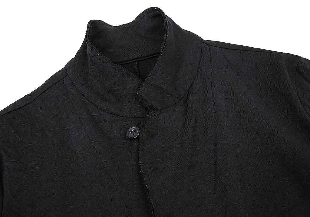 Yohji Yamamoto Japan. Y's Cutting Design Black PolyTech Jacket