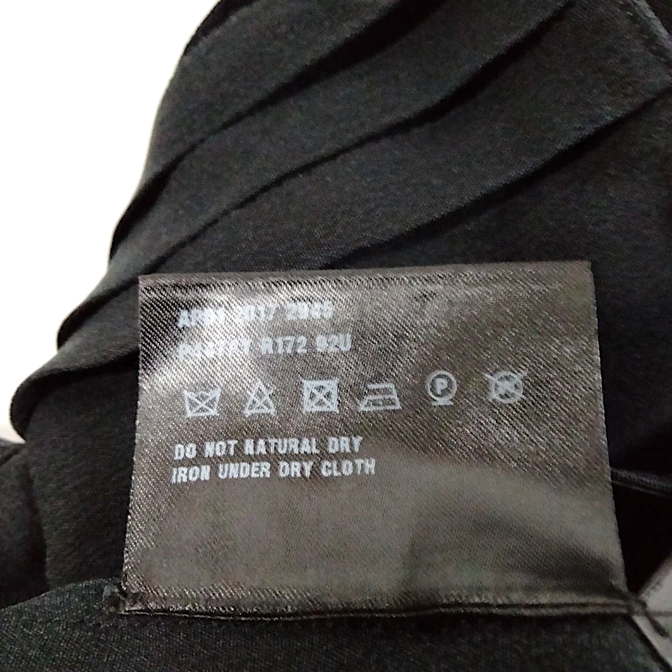 Prada Italy. Black Silk Tie Blouse/Top