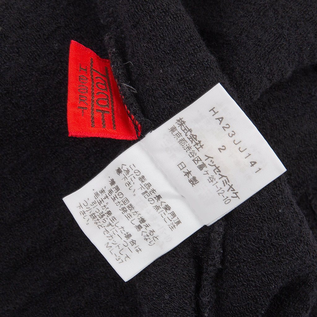 Issey Miyake Japan. HaaT Design Black Woven Wool Knit Sweater