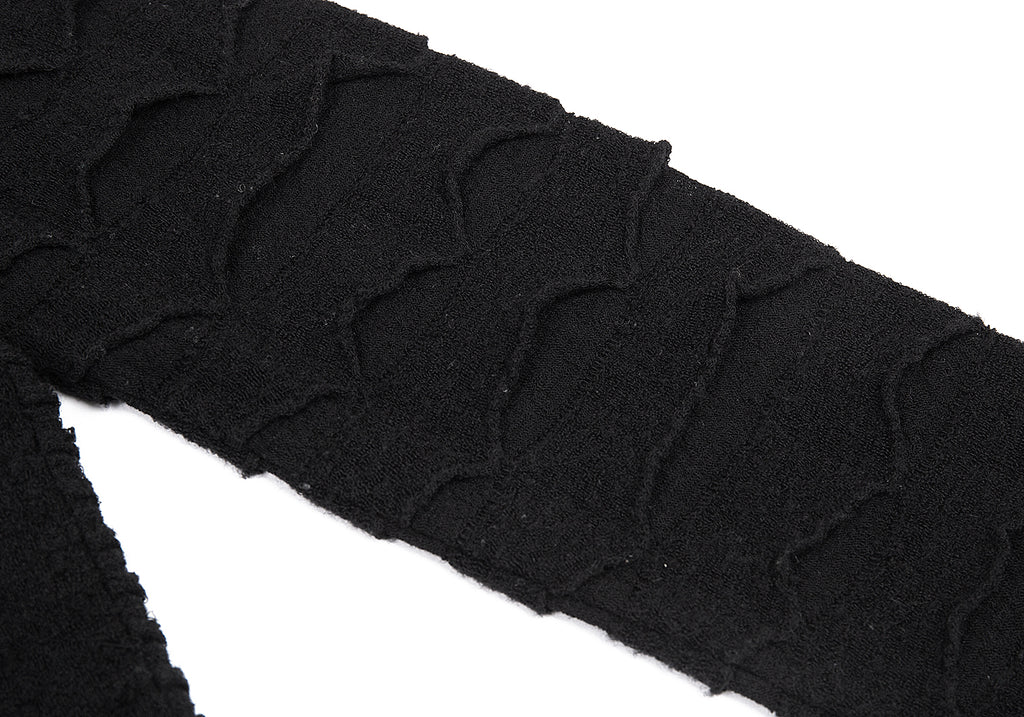 Issey Miyake Japan. HaaT Design Black Woven Wool Knit Sweater