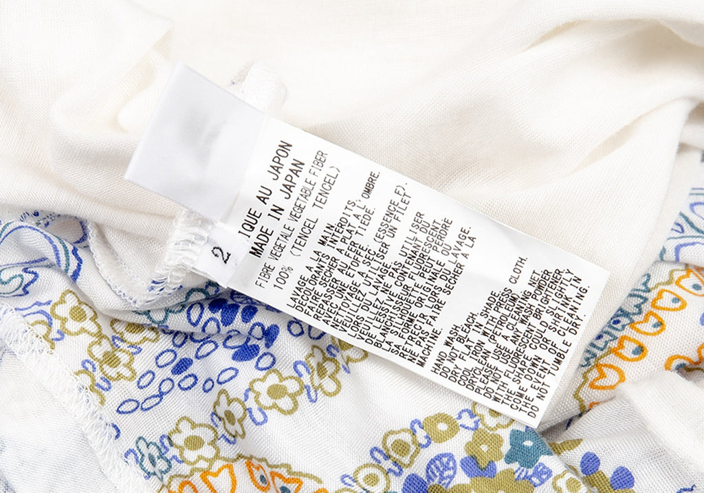 YOHJI YAMAMOTO JAPAN. Y's Tencel Paisley Printed Cardigan