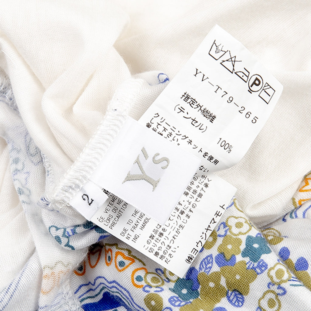 YOHJI YAMAMOTO JAPAN. Y's Tencel Paisley Printed Cardigan