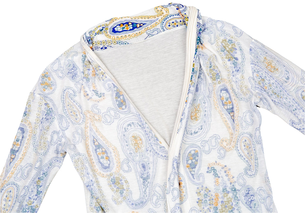 YOHJI YAMAMOTO JAPAN. Y's Tencel Paisley Printed Cardigan