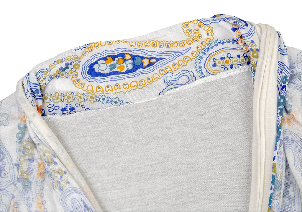 YOHJI YAMAMOTO JAPAN. Y's Tencel Paisley Printed Cardigan