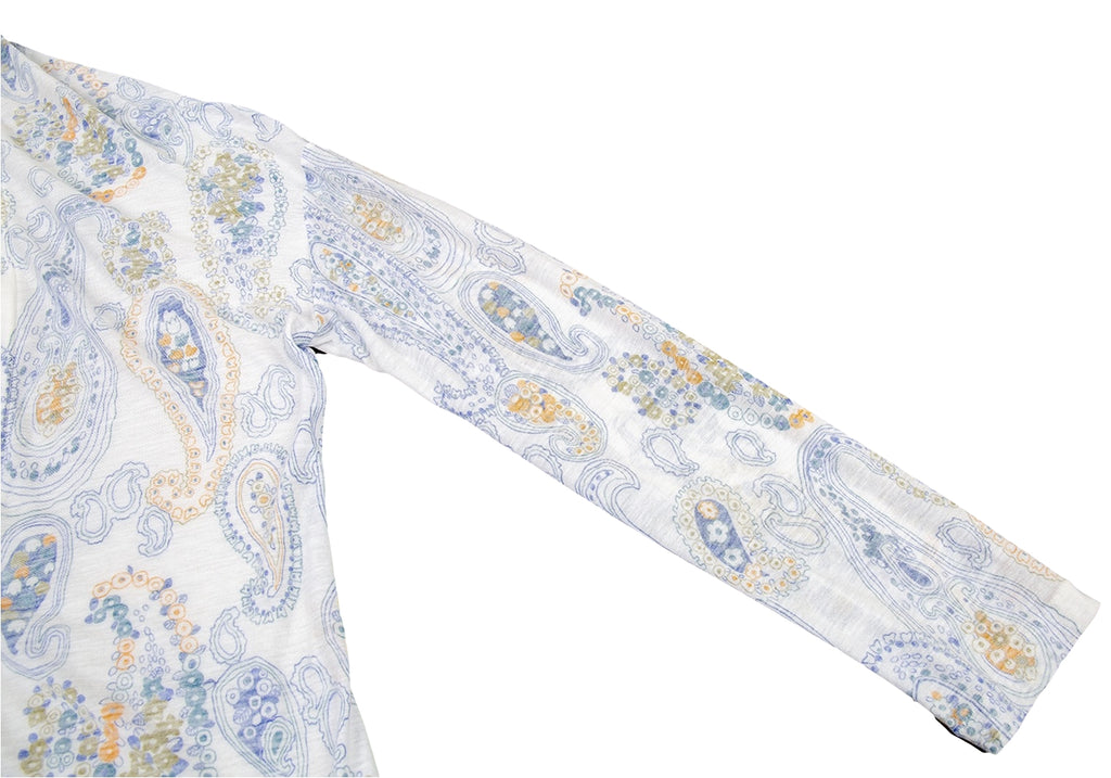 YOHJI YAMAMOTO JAPAN. Y's Tencel Paisley Printed Cardigan