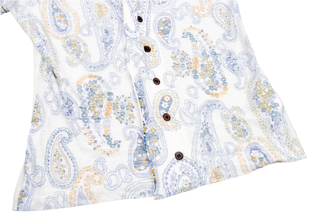 YOHJI YAMAMOTO JAPAN. Y's Tencel Paisley Printed Cardigan