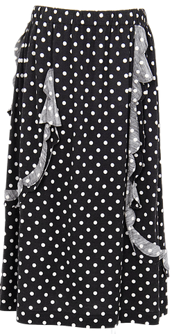 COMME DES GARÇONS Japan. GIRL. Cotton Floral Print Knee-Length Skirt