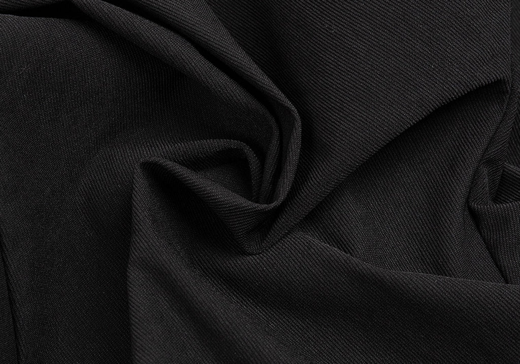 Issey Miyake Japan. HaaT Hem Zip Design Black Stretch Pants