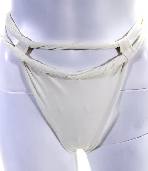 Jacquemus Paris. NEW. NWT. Le Bas De Maillot Sofio Bikini Bottoms - Beige SZ: XXS, M, OR L