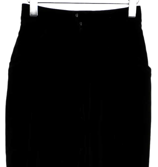 Thierry Mugler Paris.  Black Cotton Straight Leg Pants