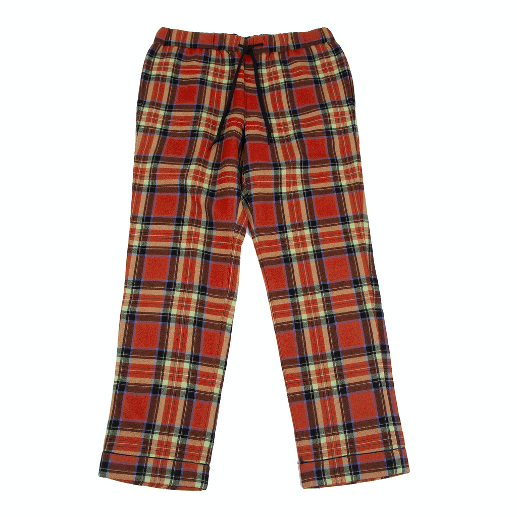 BEAUTY & YOUTH UNITED ARROWS JAPAN. Red, Yellow Plaid Tartan Wool Check Pants