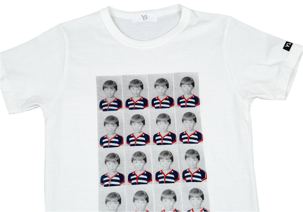 YOHJI YAMAMOTO JAPAN. Y's Printed White T Shirt