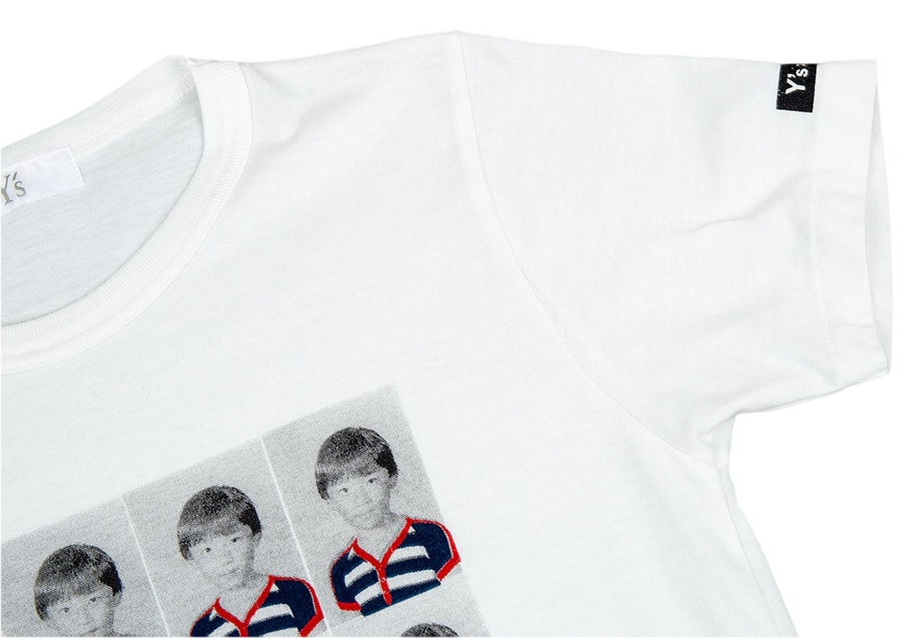 YOHJI YAMAMOTO JAPAN. Y's Printed White T Shirt