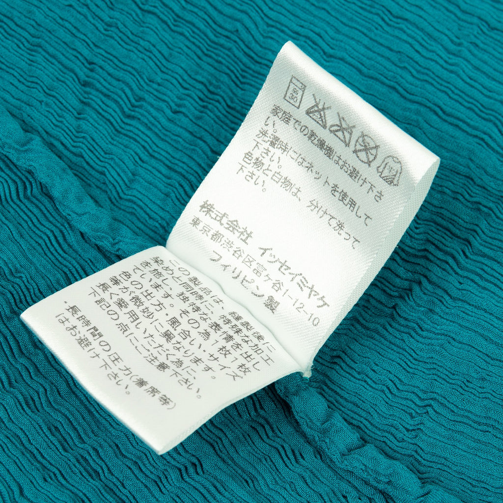 ISSEY MIYAKE JAPAN. "me" Turquoise Color Pleats Design Sleeveless Dress