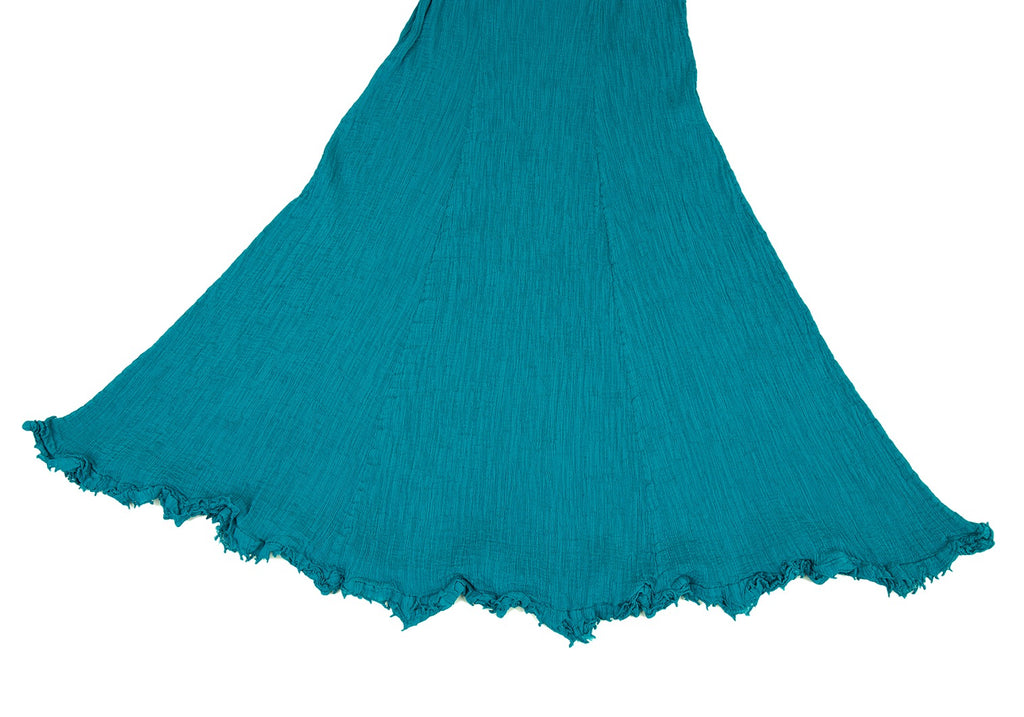 ISSEY MIYAKE JAPAN. "me" Turquoise Color Pleats Design Sleeveless Dress