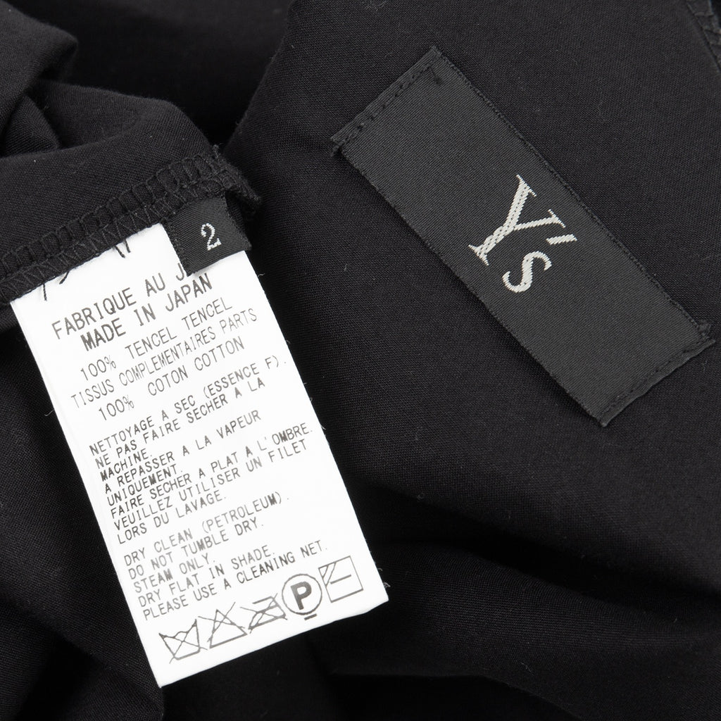 Yohji Yamamoto Japan. Y's Black Diamond Woven Layered Dress