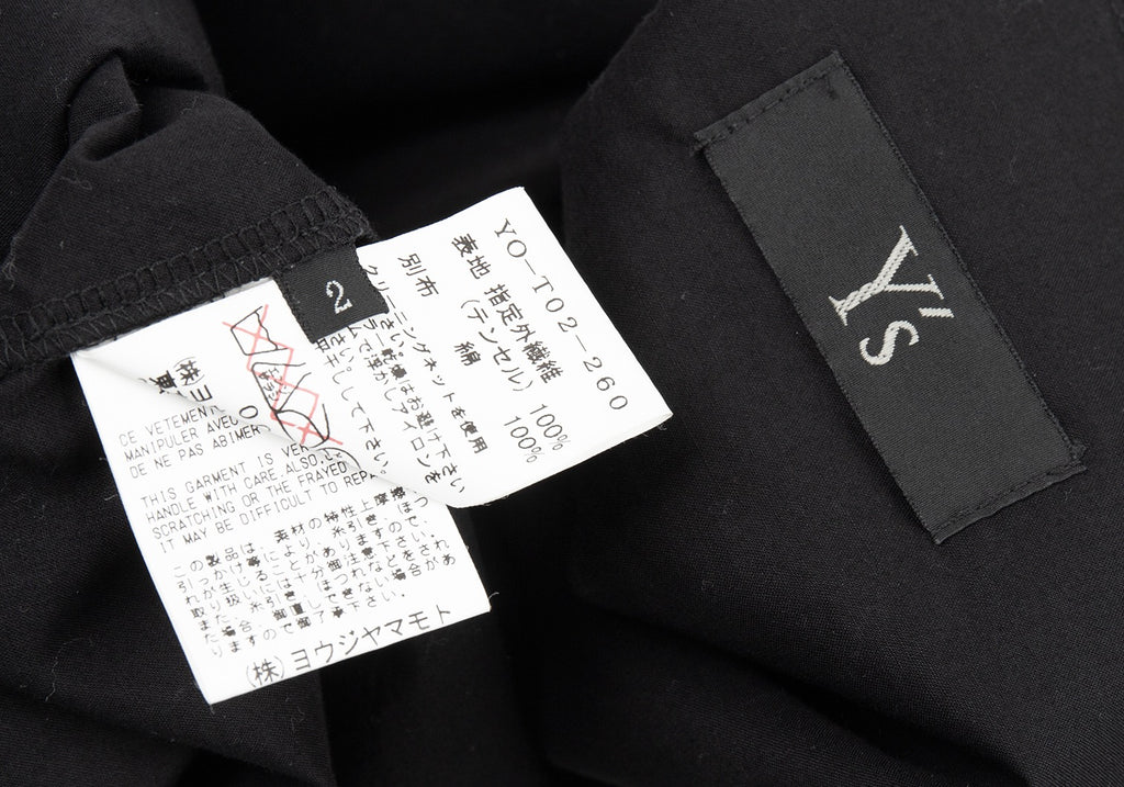 Yohji Yamamoto Japan. Y's Black Diamond Woven Layered Dress