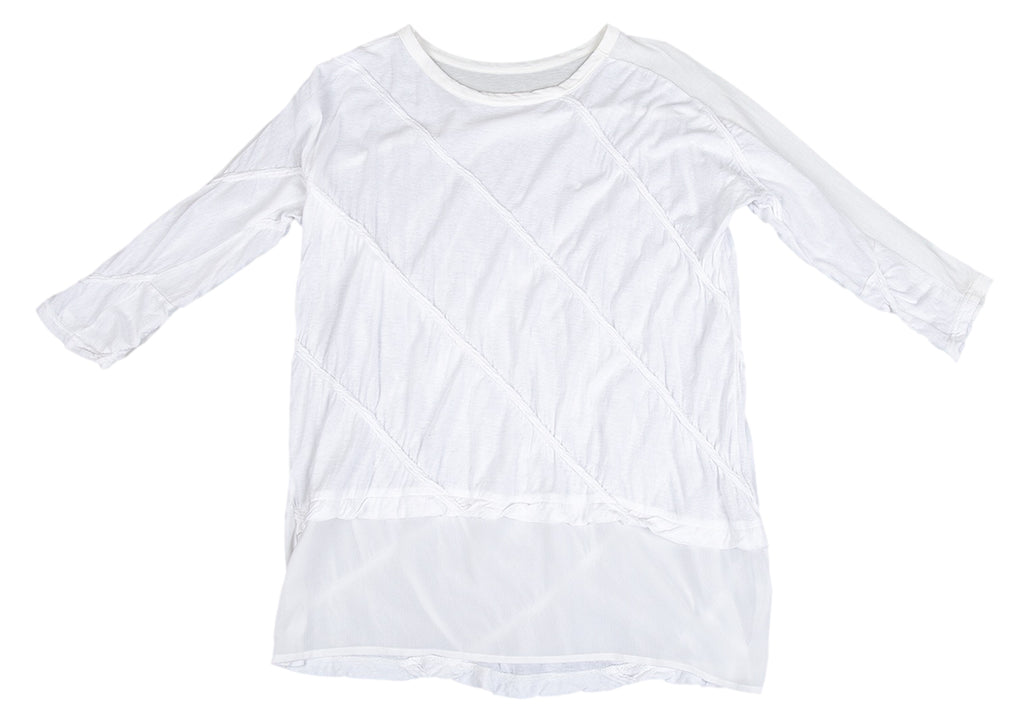 Yohji Yamamaoto Japan. Y's Rope Design White Switched Long Tunic