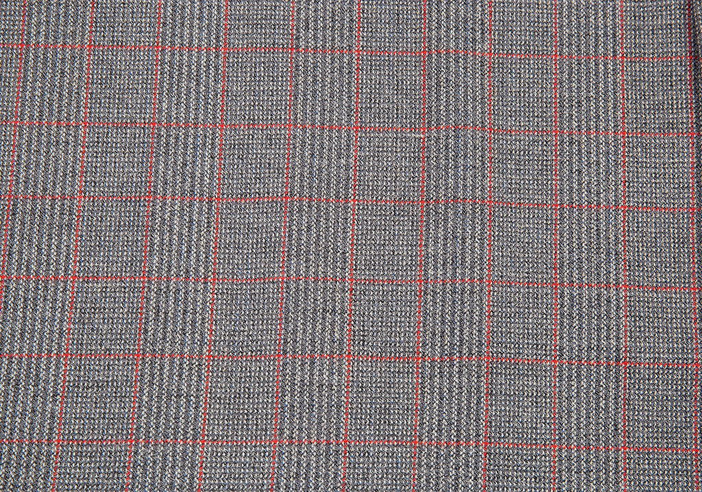 COMME des GARCONS Japan. Tricot. Grey Half Pleats Plaids Skirt