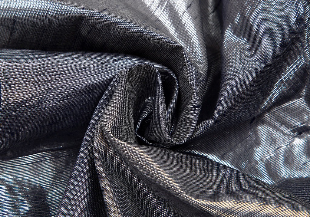 A.P.C. Paris. Silver Silk Metallic Slab Pants