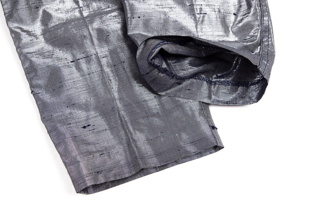 A.P.C. Paris. Silver Silk Metallic Slab Pants