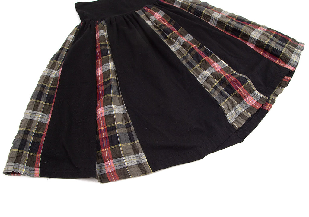 Pour Deux Japan. Plaids Switched Black Design Skirt