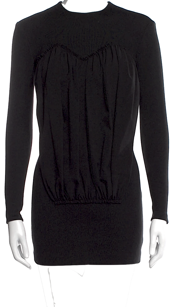 Acne Studios Sweden. Black Viscose Blend Mini Dress