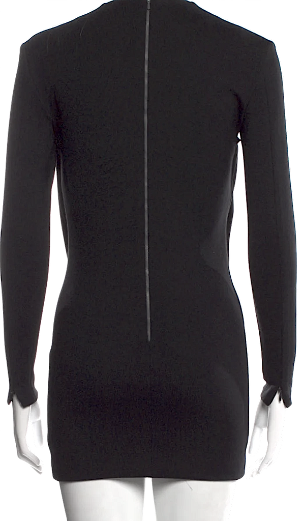 Acne Studios Sweden. Black Viscose Blend Mini Dress