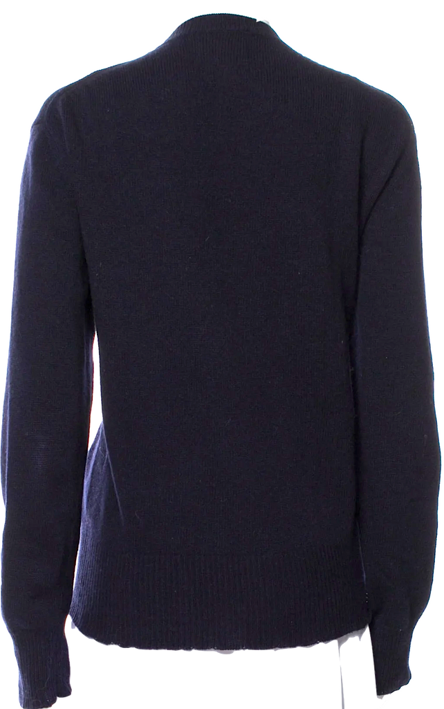 Acne Studios Sweden. Midnite Navy Wool Scoop Neck Sweater