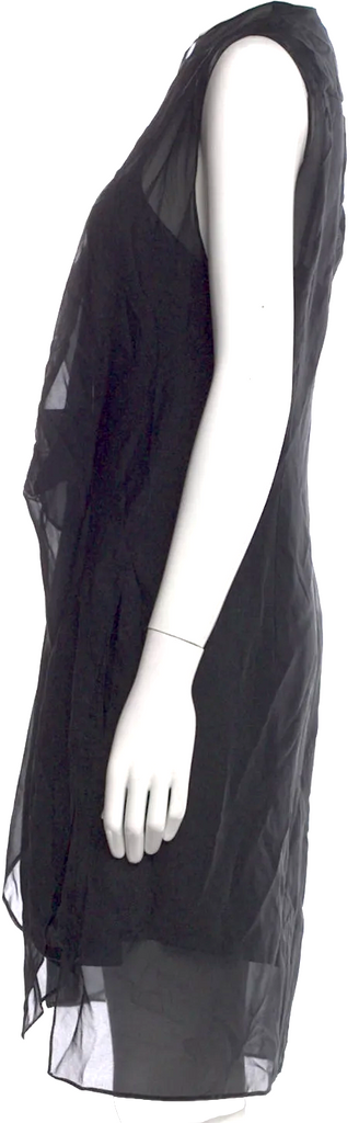 ACNE STUDIOS SWEDEN. Black Silk Knee Length Dress
