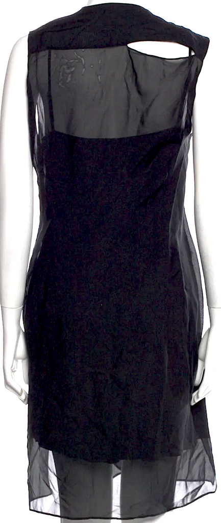 ACNE STUDIOS SWEDEN. Black Silk Knee Length Dress