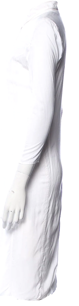 A.F. VANDEVORST White Embroidered Viscose Dress