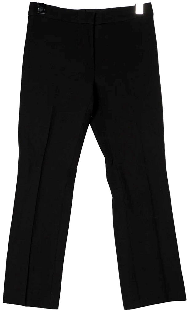 Alexander McQueen UK. Black Wide Leg Acetate Blend Pants