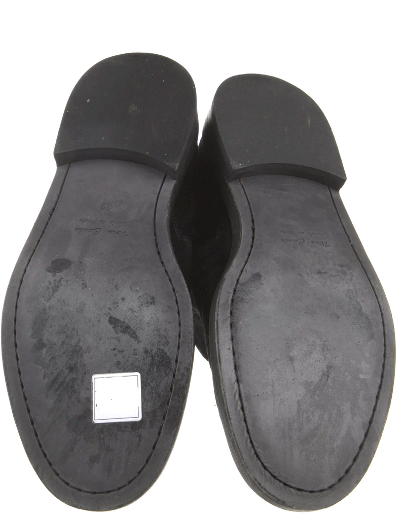 Ann Demeulemeester Belgiium. Black Velvet Boots Women's Size: 9 | IT 39