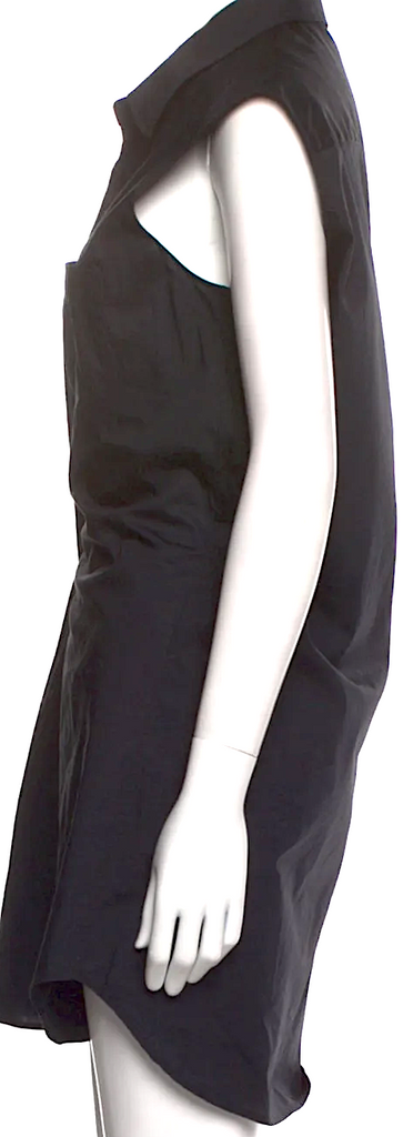 Ann Demeulemeester Belgium. NEW W/TAG Black Shirt Dress, Mini Dress