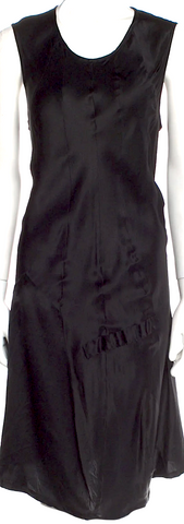 MIU MIU ITALY. Geometric Pattern Poly-Blend Abstract Mod Dress
