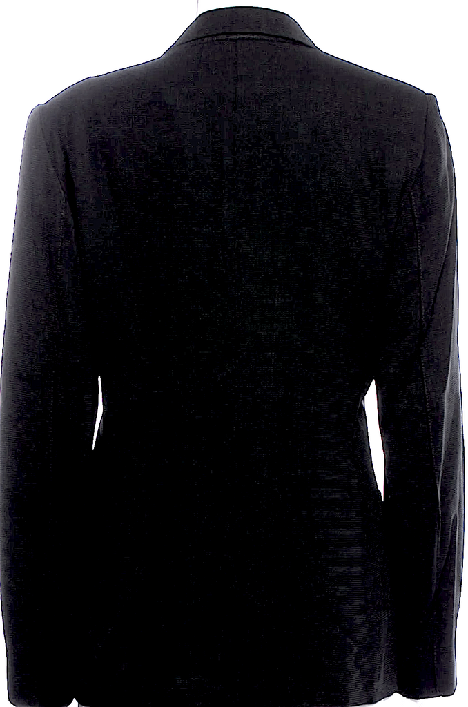 Ann Demeulemeester Belgium. Black Rayon/Poly Blazer