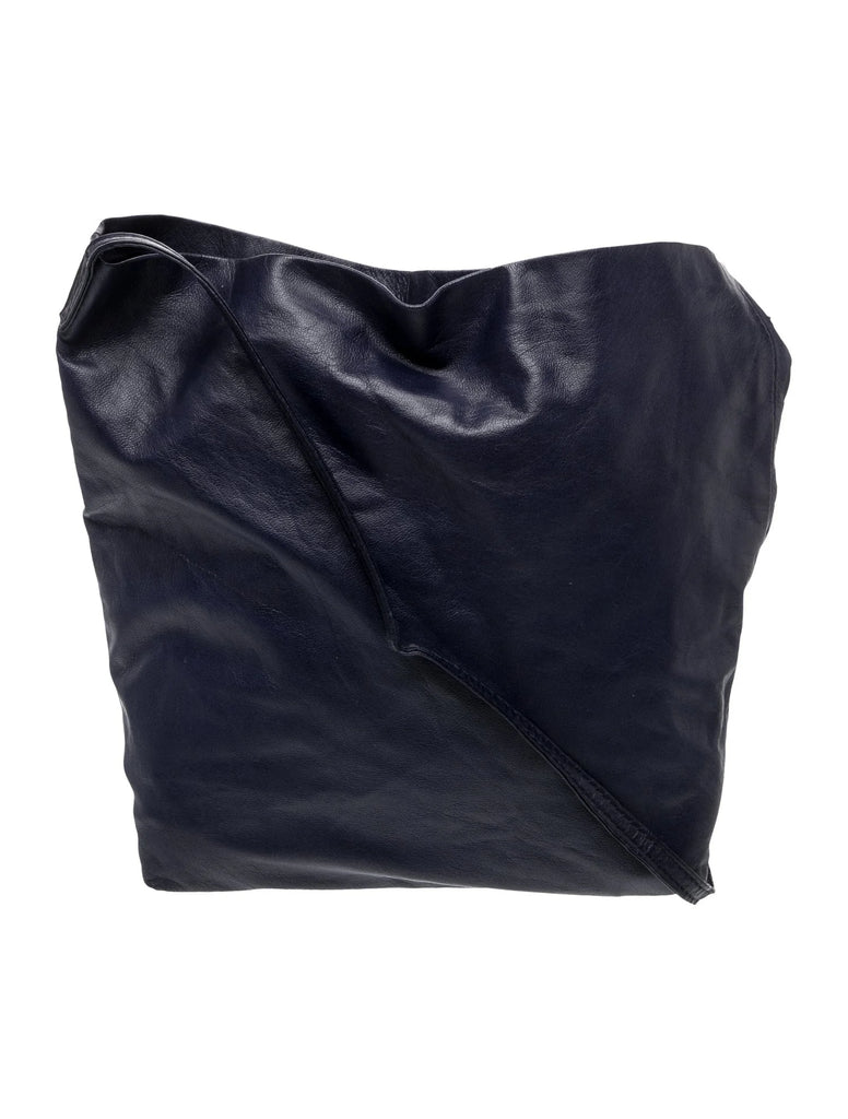Ann Demeulemeester Belgium. Midnite Navy Leather Crossbody Bag