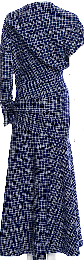 Calvin Klein NY. RAF SIMONS DESIGNER. 205W39NYC Plaid Print Long Dress