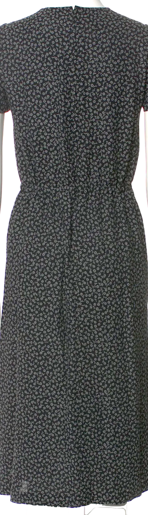 Comme des Garçons Japan. Noir Kei Ninomiya. NEW W/TAG Black Crew Neck Midi Length Dress