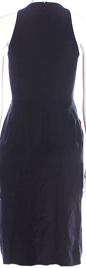 Celine Paris. Phoebe Philo. Black Silk Ruffle Embellishment Dress